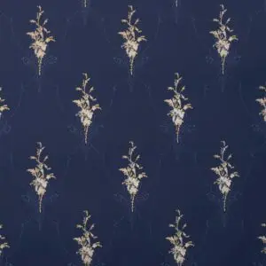 TAPETENROLLE Blaue Barocktapete Alexander