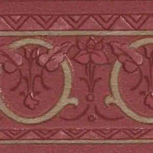 Sandudd Classic Papierborte Empire - Rot, Musterstück