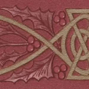 Sandudd Classic Papierborte Celtic - Rot, Tapetenrolle