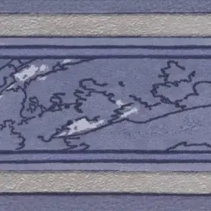 Sandudd Classic Papierborte Empire - Blau, Musterstück