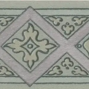 Sandudd Classic Papierborte Empire - Grün, Tapetenrolle
