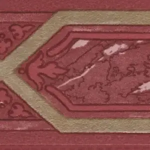 Sandudd Classic Papierborte Empire - Rot, Musterstück