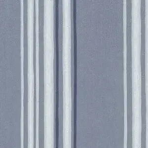 Historische Streifentapete Sandudd Classic Stripes - Blau, Tapetenrolle