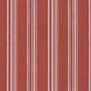 Historische Streifentapete Sandudd Classic Stripes - Rot, Musterstück