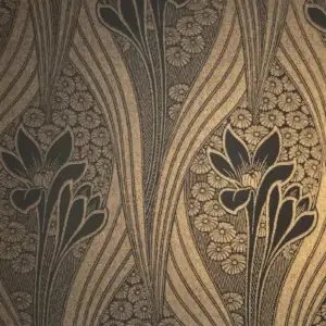 TAPETENROLLE Decor Maison Jugendstiltapete Lilja in Gold Metallic