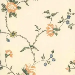Sandudd Vliestapete Classic Flowers - Gelb, Tapetenrolle