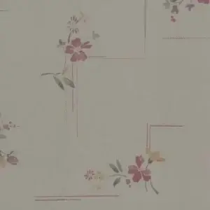 Sandudd Vliestapete Kitchen Flowers - Grau, Musterstück