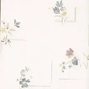 Sandudd Vliestapete Kitchen Flowers - Hellbeige, Tapetenrolle