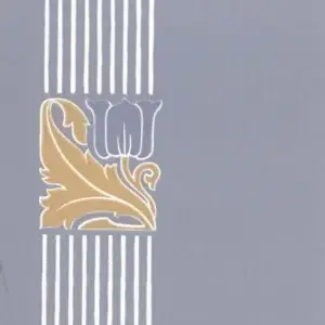 Sandudd Vliestapete Mathilde - Blau, Musterstück